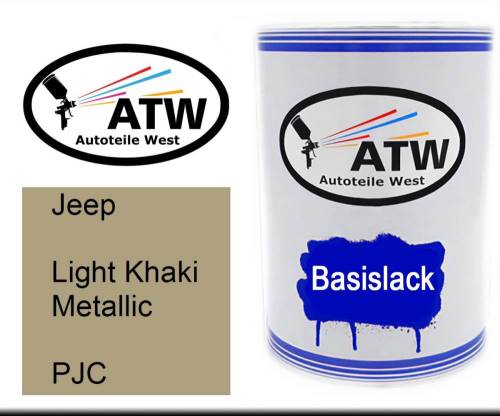 Jeep, Light Khaki Metallic, PJC: 500ml Lackdose, von ATW Autoteile West.